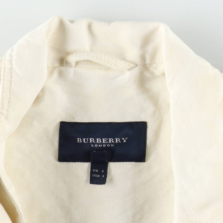 Burberry's BURBERRY LONDON cotton x linen jacket, made in Italy, women's size S equivalent. linen ivory Vintage Second Hand