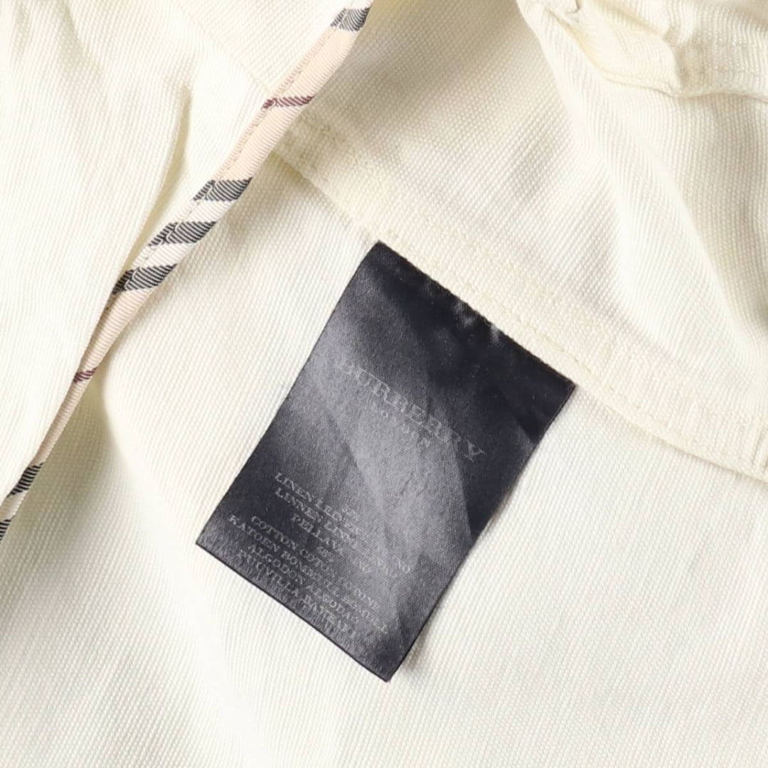 Burberry's BURBERRY LONDON cotton x linen jacket, made in Italy, women's size S equivalent. linen ivory Vintage Second Hand