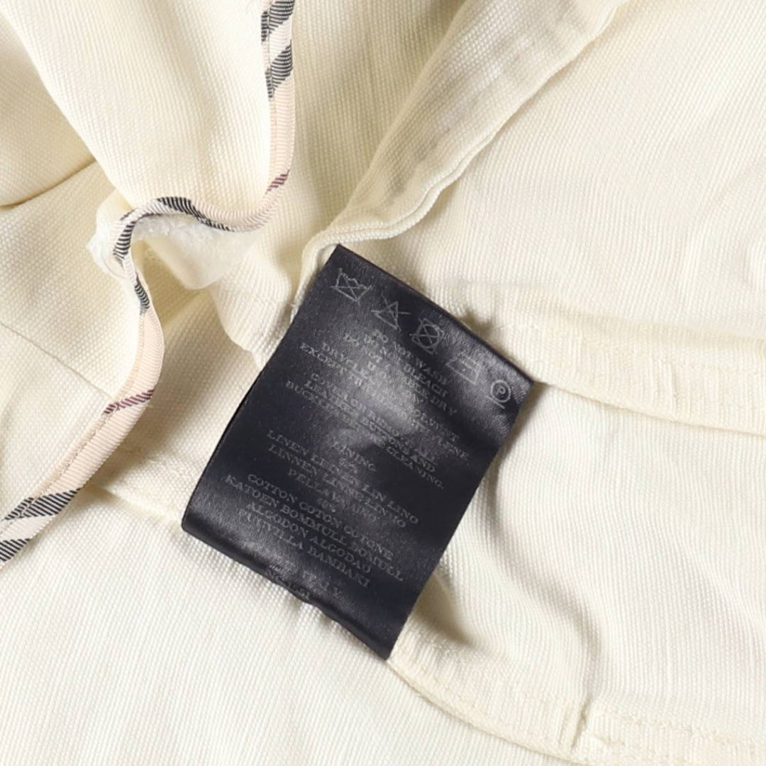 Burberry's BURBERRY LONDON cotton x linen jacket, made in Italy, women's size S equivalent. linen ivory Vintage Second Hand
