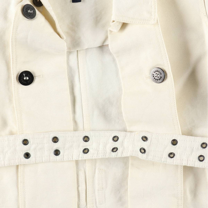 Burberry's BURBERRY LONDON cotton x linen jacket, made in Italy, women's size S equivalent. linen ivory Vintage Second Hand