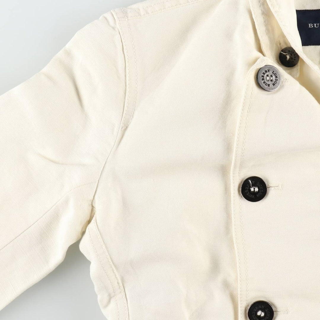 Burberry's BURBERRY LONDON cotton x linen jacket, made in Italy, women's size S equivalent. linen ivory Vintage Second Hand