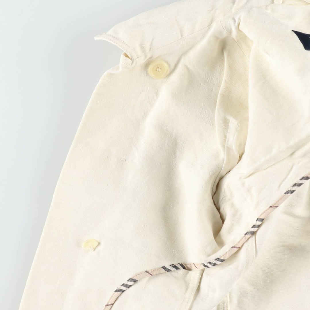 Burberry's BURBERRY LONDON cotton x linen jacket, made in Italy, women's size S equivalent. linen ivory Vintage Second Hand