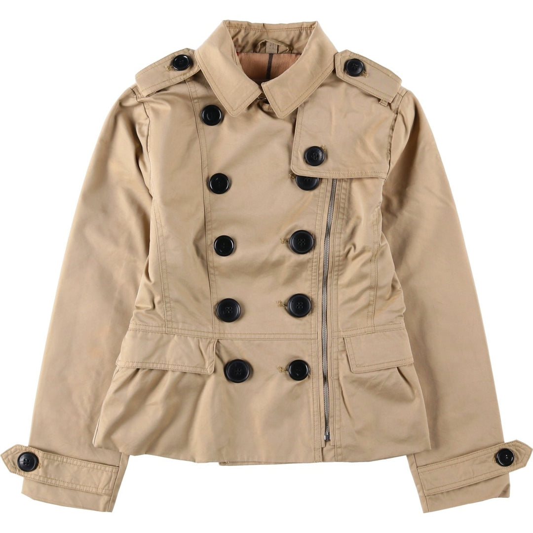 Burberry's BRIT Cotton Jacket, Women's Size XS (approx.) cotton Beige type Vintage Second Hand