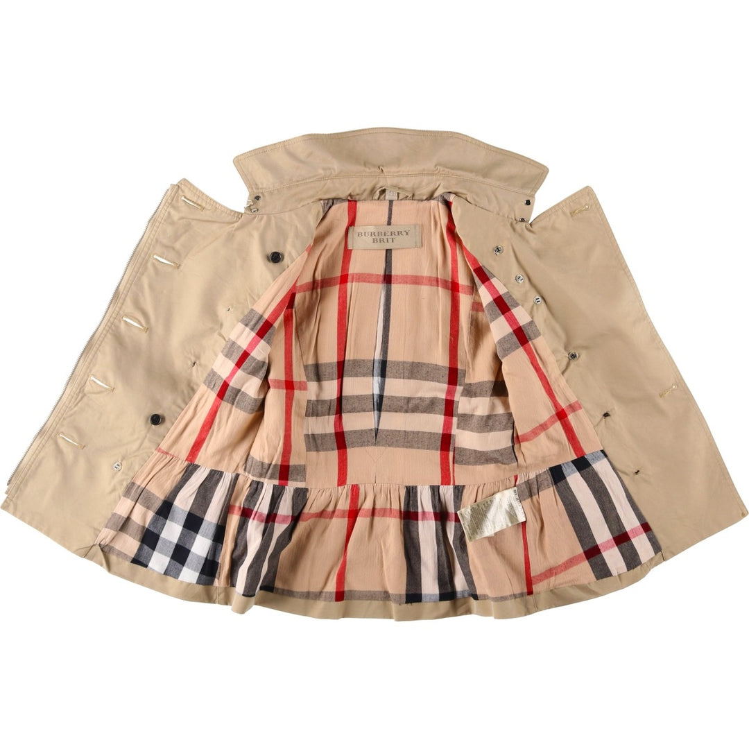 Burberry's BRIT Cotton Jacket, Women's Size XS (approx.) cotton Beige type Vintage Second Hand