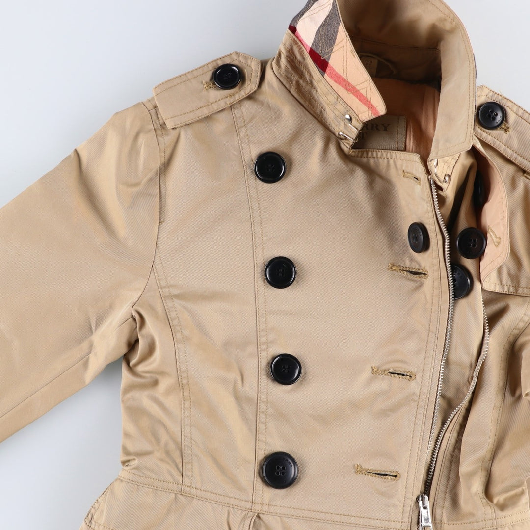 Burberry's BRIT Cotton Jacket, Women's Size XS (approx.) cotton Beige type Vintage Second Hand