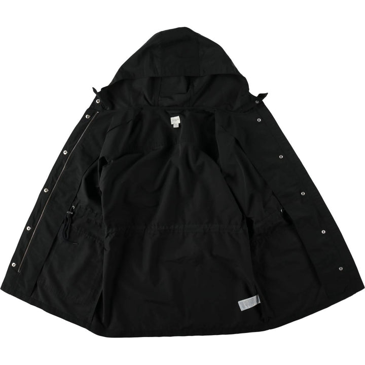 J.Crew Mountain Parka Shell Jacket, Women's Size M (approx.) polyester black type Vintage Second Hand