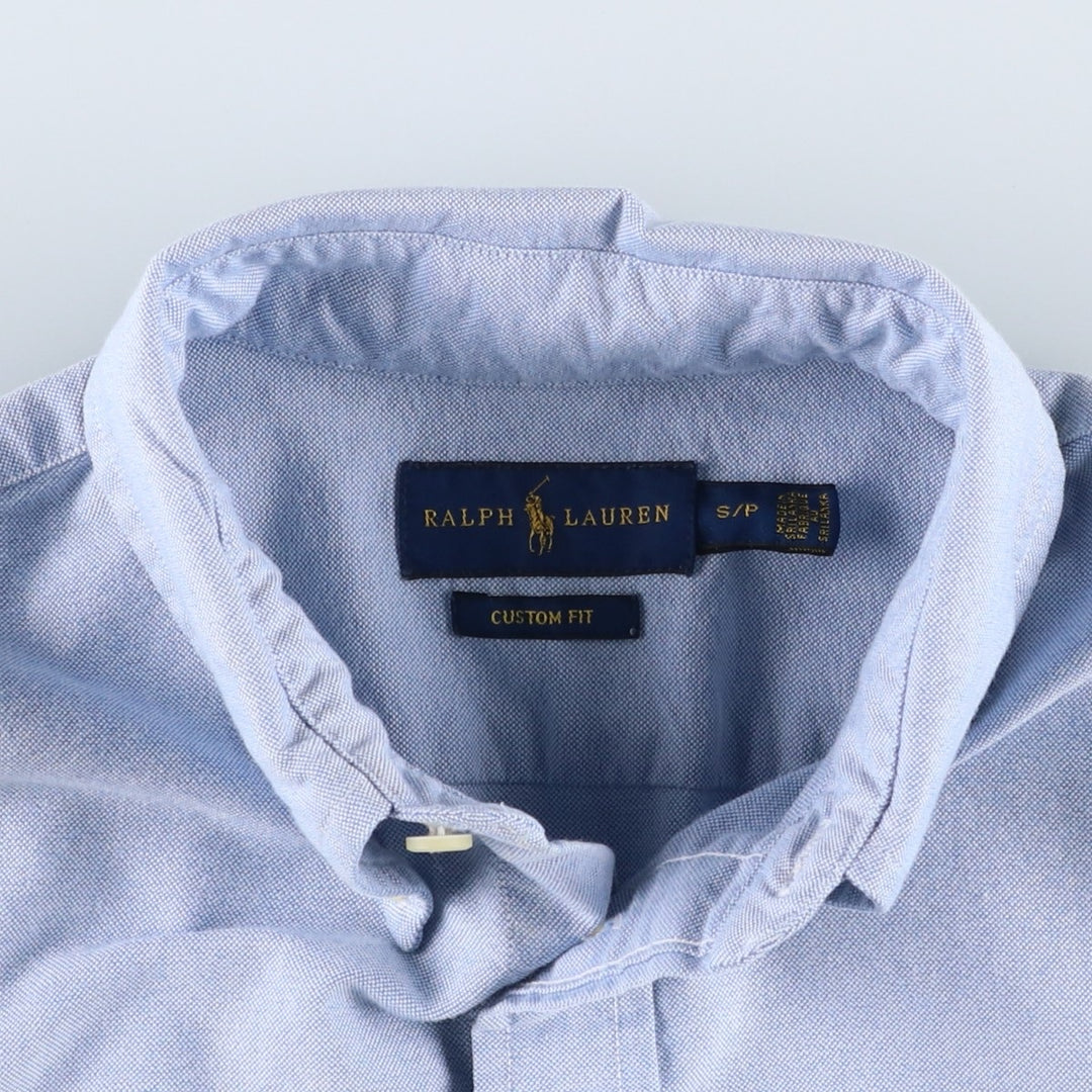 Ralph Lauren CUSTOM FIT Long-Sleeve Button-Down Shirt, Women's Size S (approx.) cotton Blue type light blue Vintage Second Hand