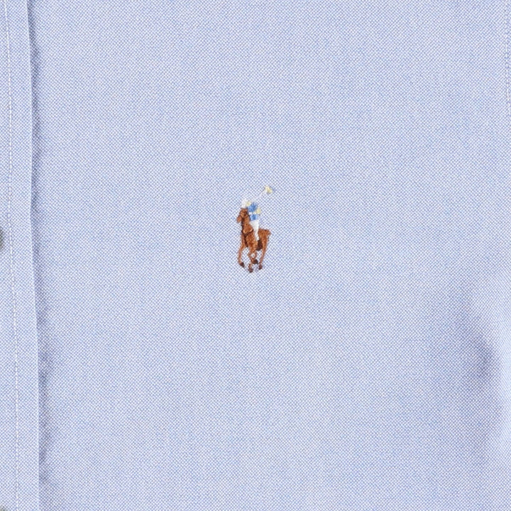 Ralph Lauren CUSTOM FIT Long-Sleeve Button-Down Shirt, Women's Size S (approx.) cotton Blue type light blue Vintage Second Hand