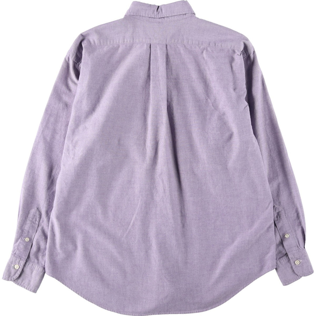 Ralph Lauren long-sleeved button-down shirt, women's size XL cotton purple type Vintage Second Hand