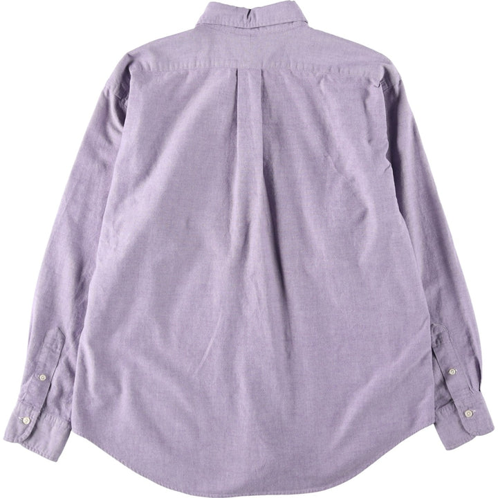 Ralph Lauren long-sleeved button-down shirt, women's size XL cotton purple type Vintage Second Hand