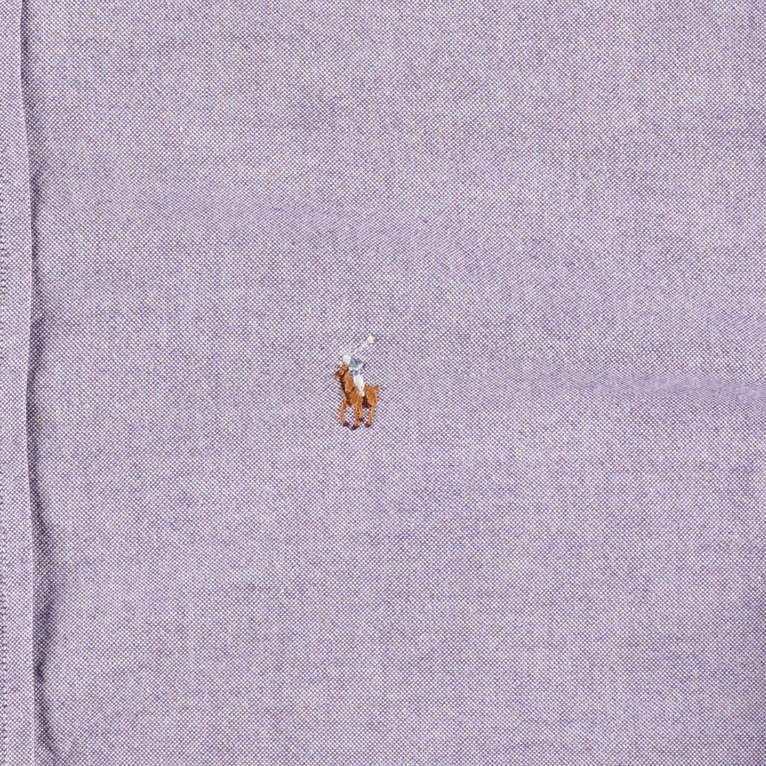 Ralph Lauren long-sleeved button-down shirt, women's size XL cotton purple type Vintage Second Hand