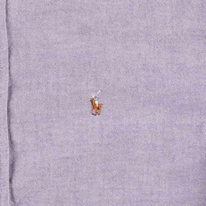 Ralph Lauren long-sleeved button-down shirt, women's size XL cotton purple type Vintage Second Hand