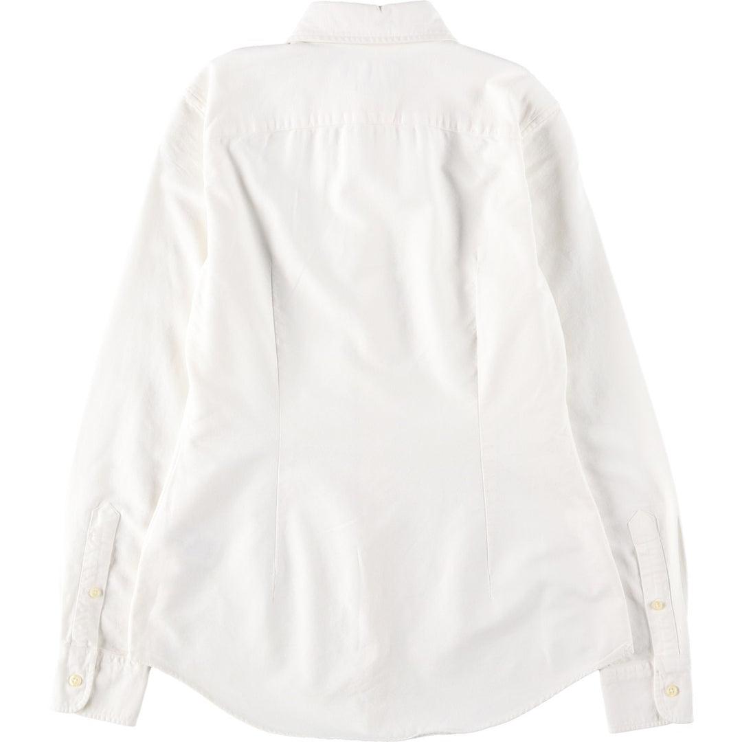 Ralph Lauren CUSTOM FIT Long-Sleeve Button-Down Shirt, Women's Size XS (approx.) cotton white type Vintage Second Hand