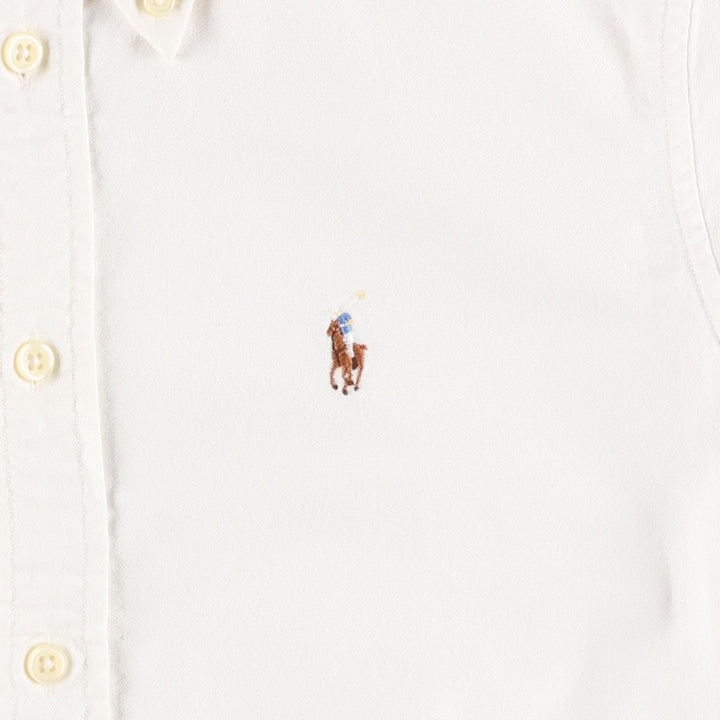 Ralph Lauren CUSTOM FIT Long-Sleeve Button-Down Shirt, Women's Size XS (approx.) cotton white type Vintage Second Hand