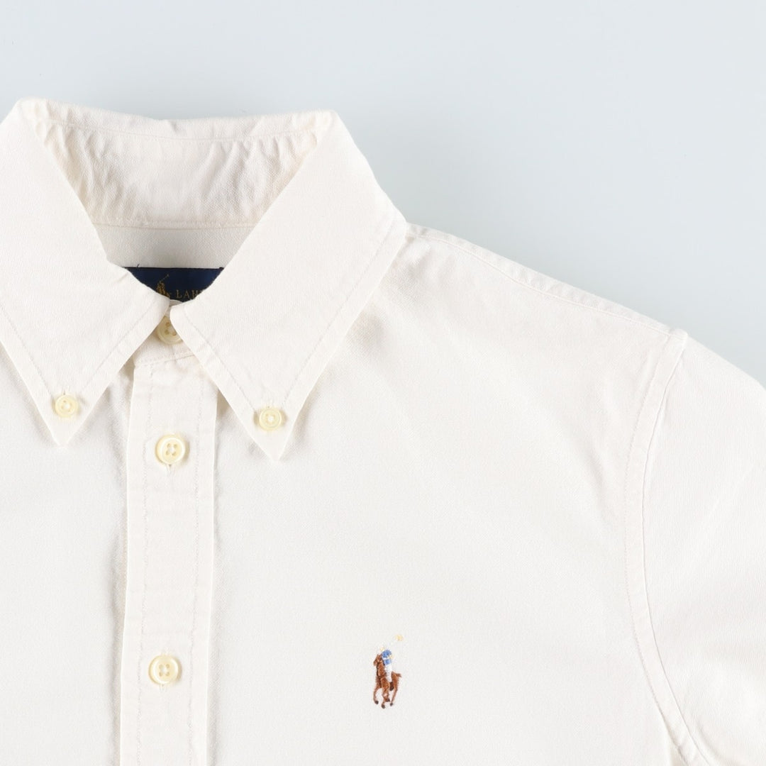 Ralph Lauren CUSTOM FIT Long-Sleeve Button-Down Shirt, Women's Size XS (approx.) cotton white type Vintage Second Hand