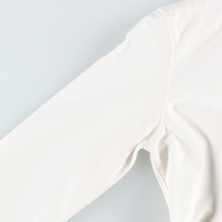 Ralph Lauren CUSTOM FIT Long-Sleeve Button-Down Shirt, Women's Size XS (approx.) cotton white type Vintage Second Hand