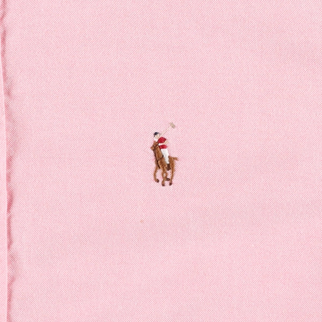 Ralph Lauren SPORT Slim Fit Long-Sleeve Button-Down Shirt, Women's Size L (approx.) cotton pink type Vintage Second Hand