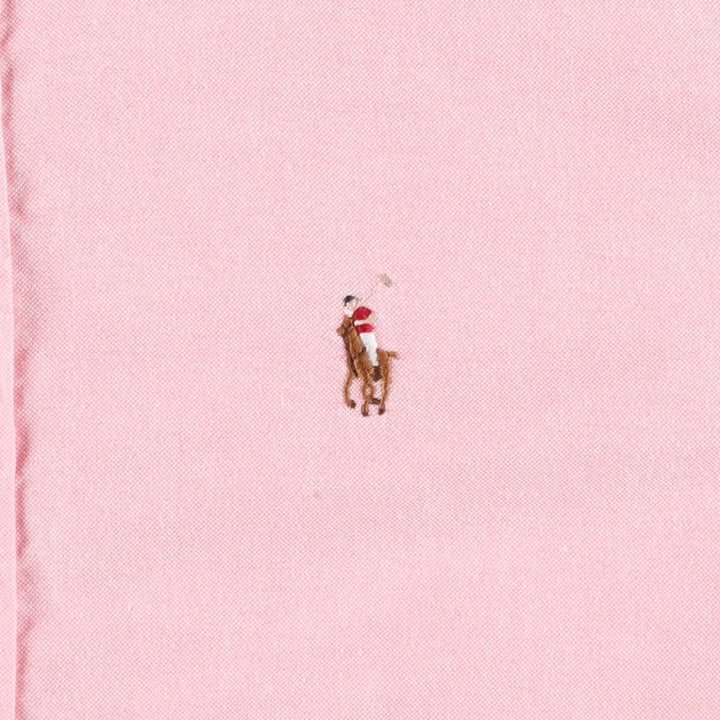 Ralph Lauren SPORT Slim Fit Long-Sleeve Button-Down Shirt, Women's Size L (approx.) cotton pink type Vintage Second Hand