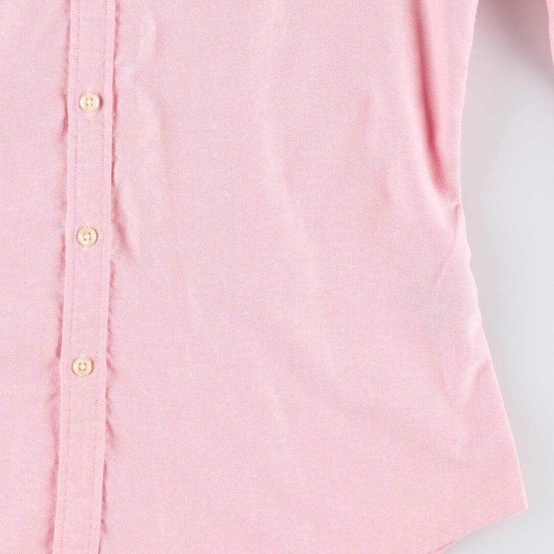 Ralph Lauren SPORT Slim Fit Long-Sleeve Button-Down Shirt, Women's Size L (approx.) cotton pink type Vintage Second Hand