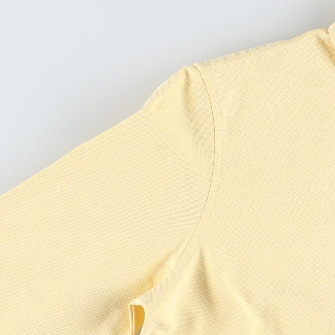 Ralph Lauren POLO RALPH LAUREN CUSTOM FIT Long-Sleeve Button-Down Shirt, Women's Size M (approx.) cotton lemon yellow Vintage Second Hand