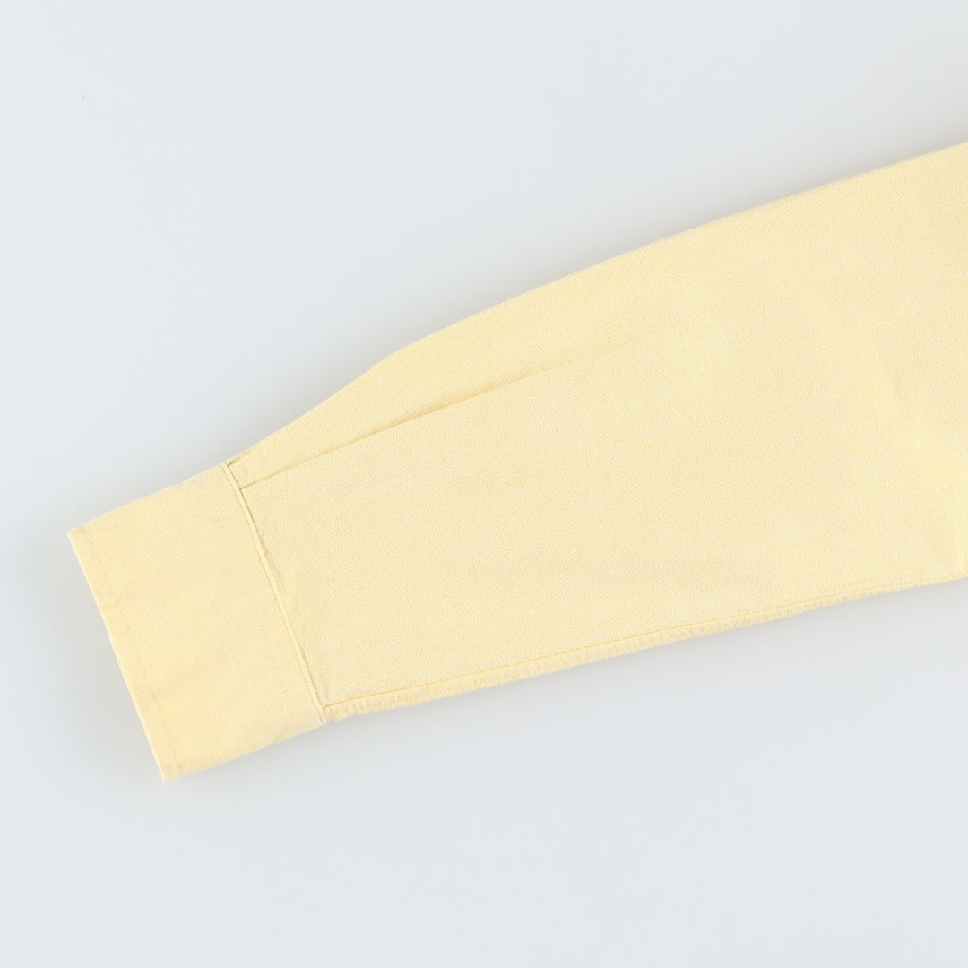Ralph Lauren POLO RALPH LAUREN CUSTOM FIT Long-Sleeve Button-Down Shirt, Women's Size M (approx.) cotton lemon yellow Vintage Second Hand