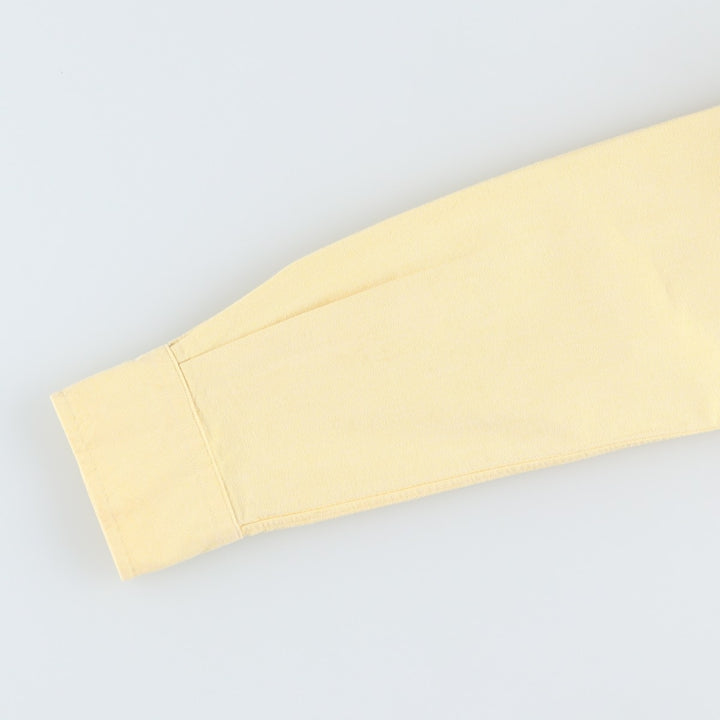 Ralph Lauren POLO RALPH LAUREN CUSTOM FIT Long-Sleeve Button-Down Shirt, Women's Size M (approx.) cotton lemon yellow Vintage Second Hand