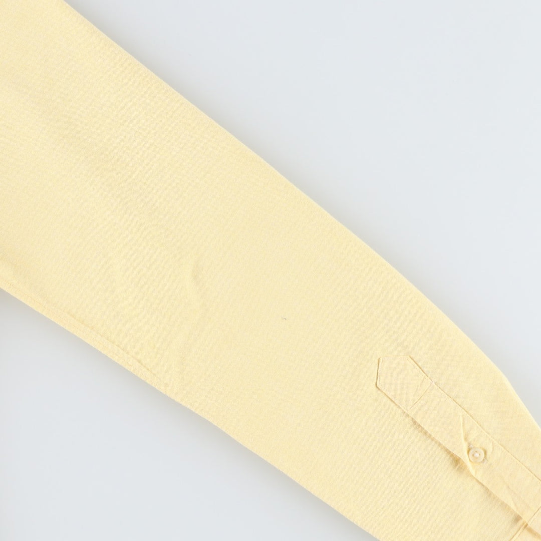 Ralph Lauren POLO RALPH LAUREN CUSTOM FIT Long-Sleeve Button-Down Shirt, Women's Size M (approx.) cotton lemon yellow Vintage Second Hand