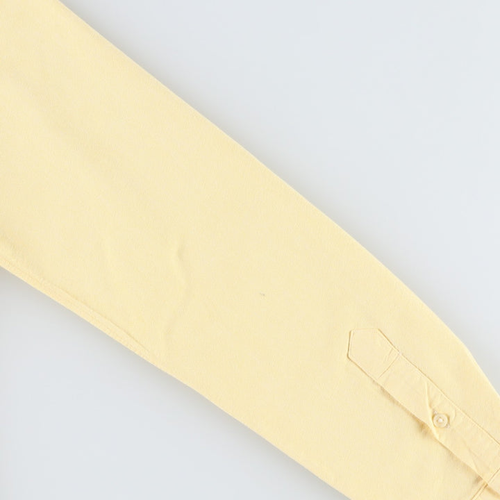 Ralph Lauren POLO RALPH LAUREN CUSTOM FIT Long-Sleeve Button-Down Shirt, Women's Size M (approx.) cotton lemon yellow Vintage Second Hand