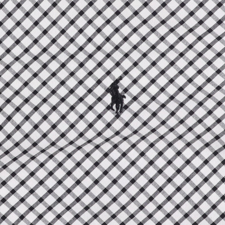 Ralph Lauren SPORT Long-Sleeve Cotton Check Shirt, Women's Size L (approx.) cotton black type Vintage Second Hand