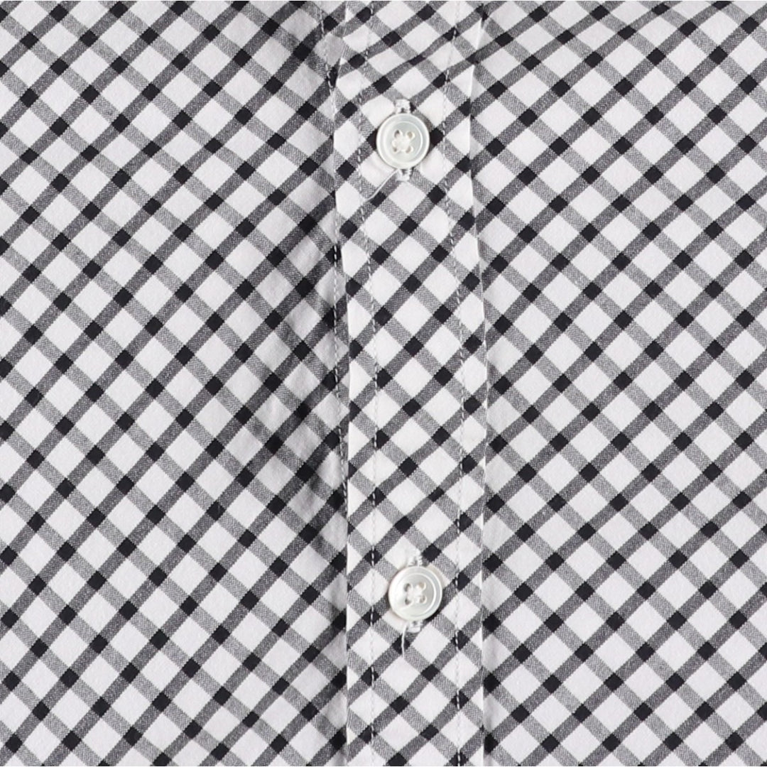 Ralph Lauren SPORT Long-Sleeve Cotton Check Shirt, Women's Size L (approx.) cotton black type Vintage Second Hand