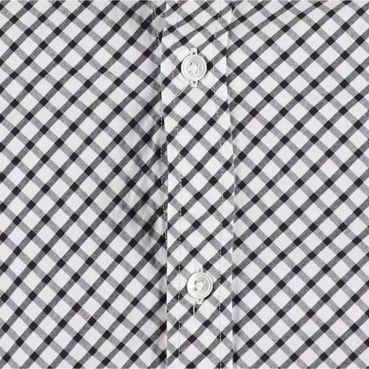 Ralph Lauren SPORT Long-Sleeve Cotton Check Shirt, Women's Size L (approx.) cotton black type Vintage Second Hand