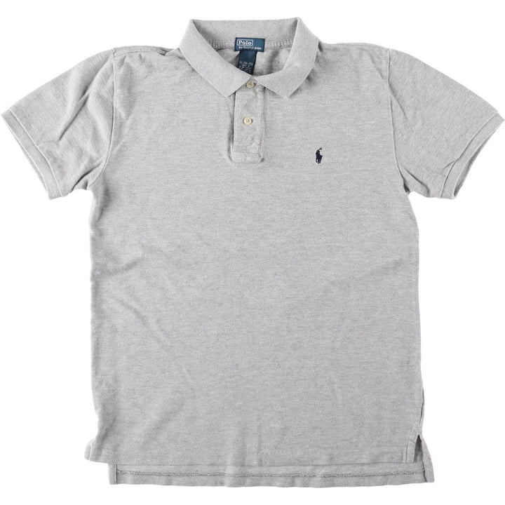 Ralph Lauren POLO by Ralph Lauren short sleeve polo shirt, women's size M cotton gray type Vintage Second Hand