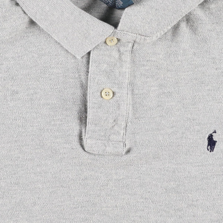Ralph Lauren POLO by Ralph Lauren short sleeve polo shirt, women's size M cotton gray type Vintage Second Hand