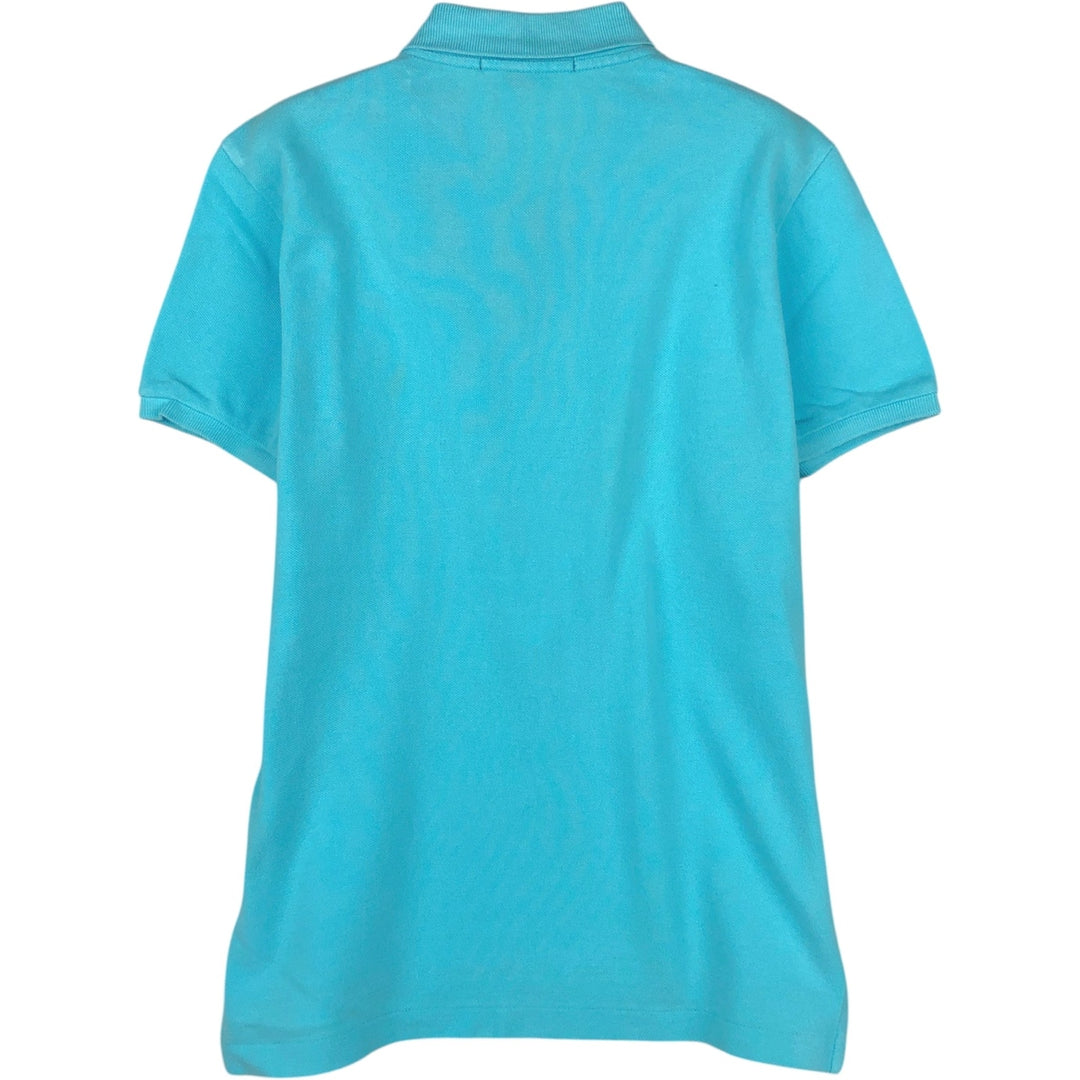 Ralph Lauren THE SKINNY POLO Short-Sleeve Polo Shirt, Women's Size L (approx.) cotton Blue type light blue Vintage Second Hand