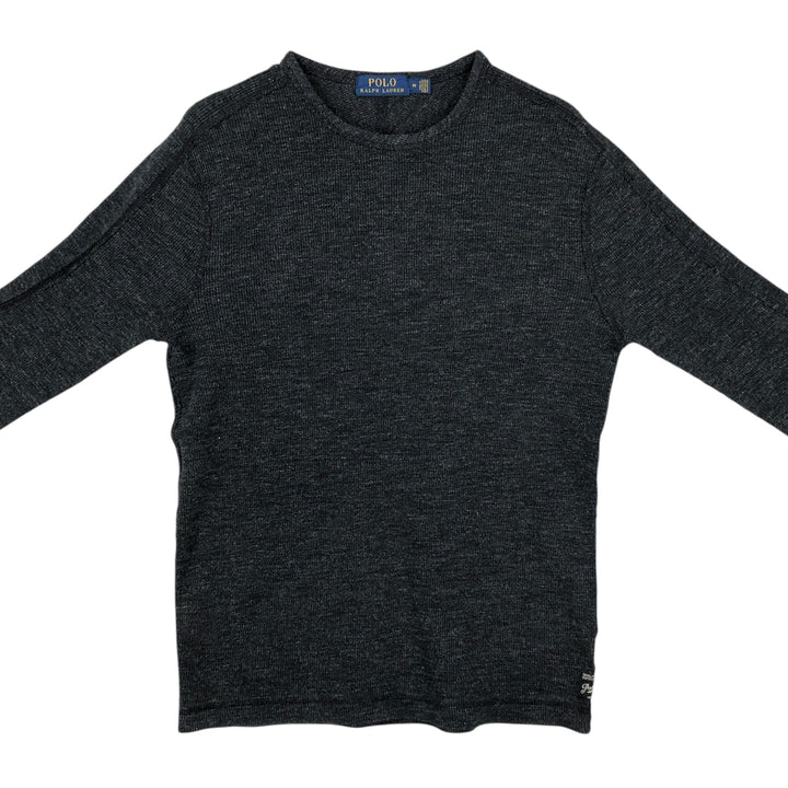 Ralph Lauren POLO RALPH LAUREN Thermal Long-Sleeve T-Shirt, Women's Size M (approx.) unclear Charcoal Vintage Second Hand