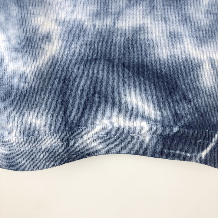 2000'S Harley-Davidson Tie-Dye Pattern Long-Sleeve T-Shirt, Made in USA, Women's Size L (approx.) cotton blue type Vintage Second Hand