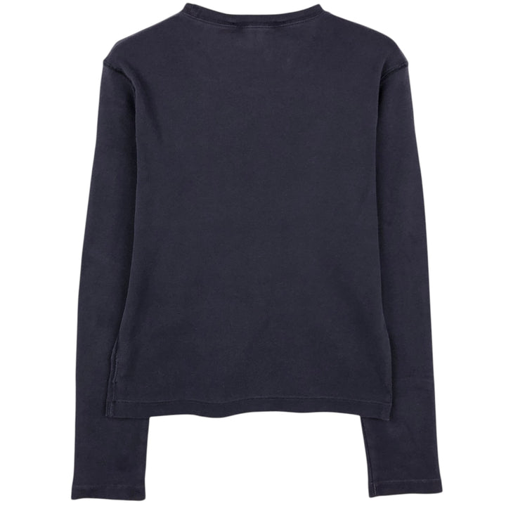 Ralph Lauren RALPH LAUREN SPORT long-sleeved T-shirt, women's size M cotton navy blue type Vintage Second Hand