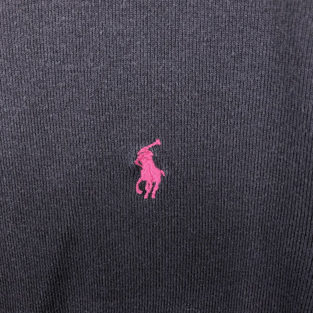 Ralph Lauren RALPH LAUREN SPORT long-sleeved T-shirt, women's size M cotton navy blue type Vintage Second Hand