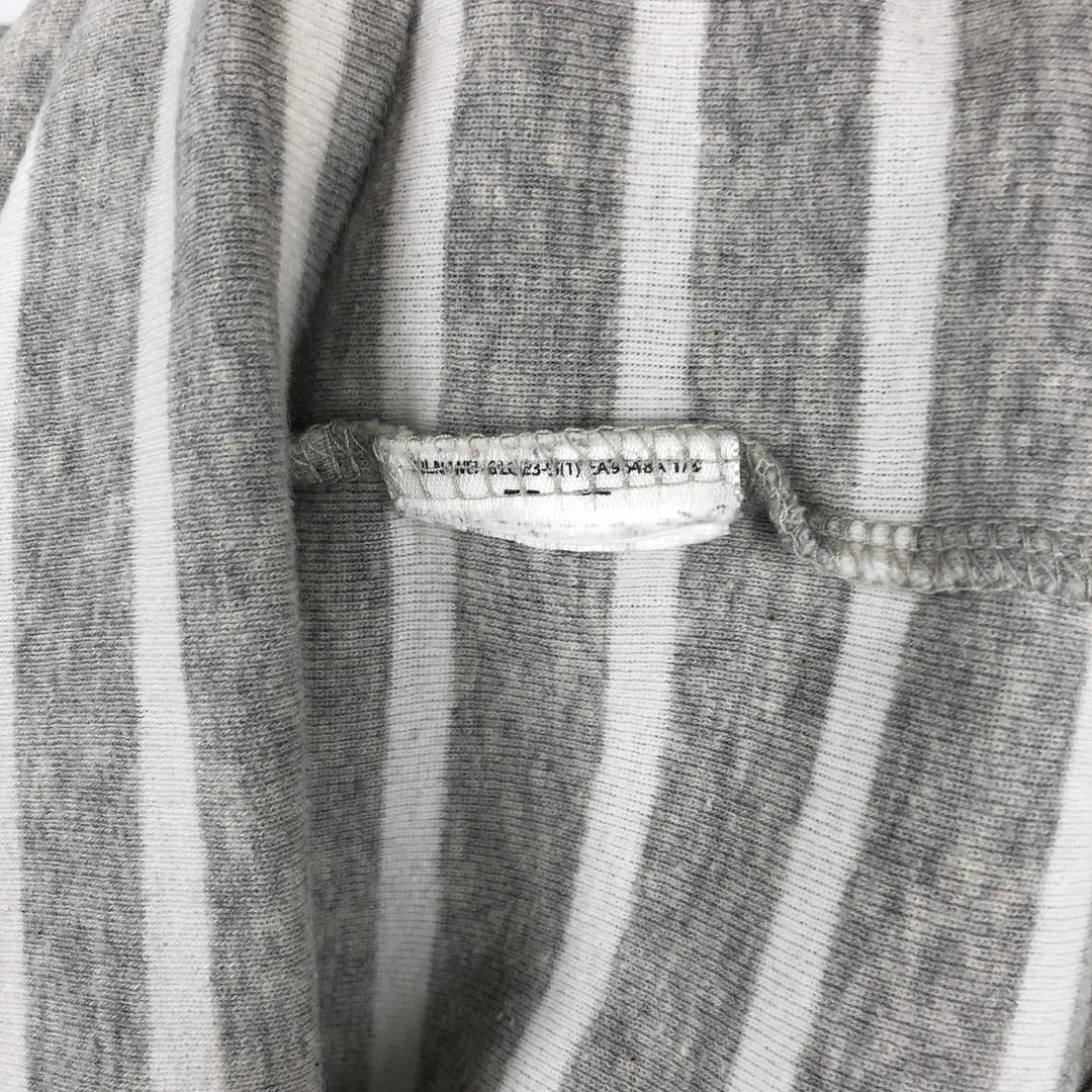 Ralph Lauren POLO RALPH LAUREN Striped Boat Neck Long-Sleeve T-Shirt (Women's Size M) unclear gray type Vintage Second Hand