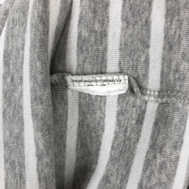 Ralph Lauren POLO RALPH LAUREN Striped Boat Neck Long-Sleeve T-Shirt (Women's Size M) unclear gray type Vintage Second Hand