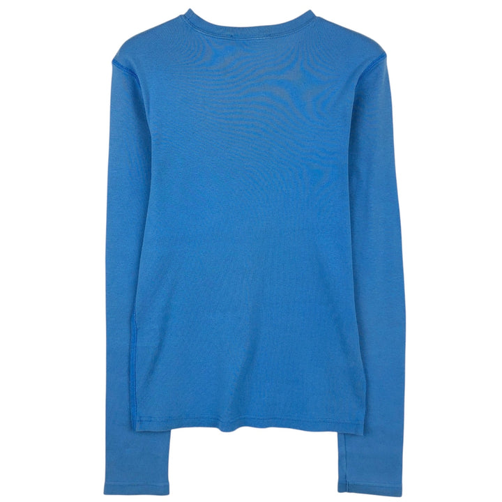 Ralph Lauren RALPH LAUREN SPORT long-sleeved T-shirt, women's size M cotton Blue type light blue Vintage Second Hand