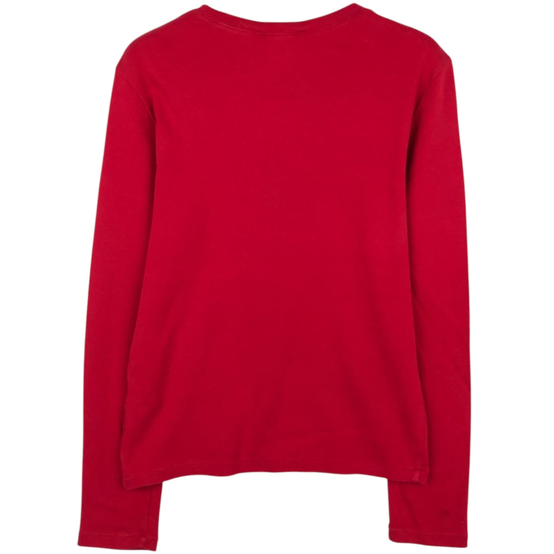 Ralph Lauren RALPH LAUREN SPORT Long T-shirt Long T Women's L size cotton red type Vintage Second Hand