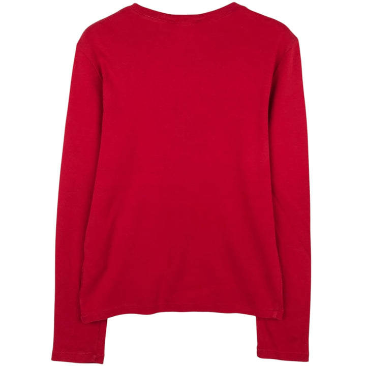 Ralph Lauren RALPH LAUREN SPORT Long T-shirt Long T Women's L size cotton red type Vintage Second Hand