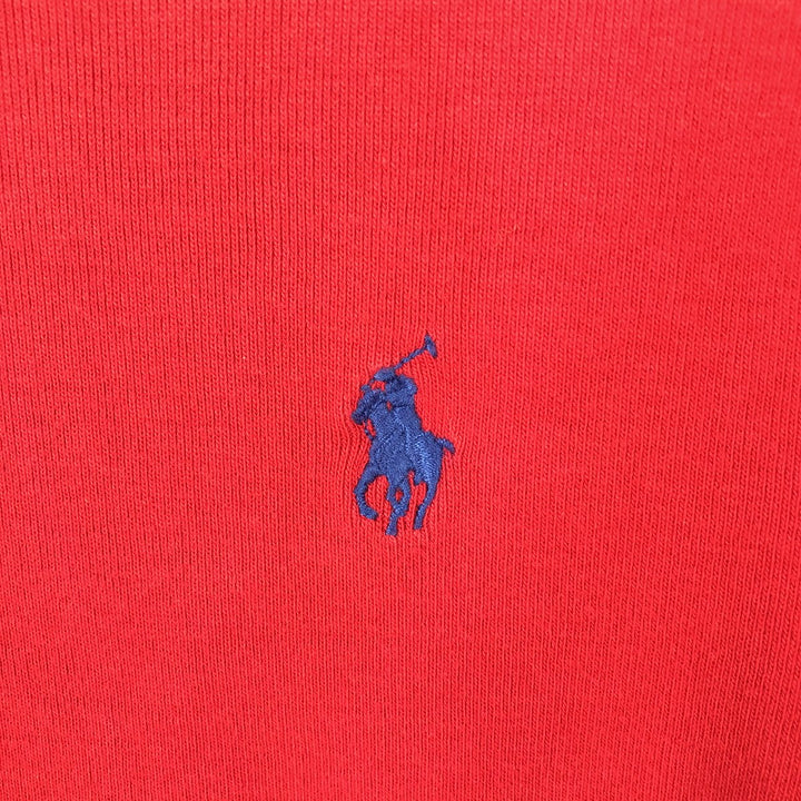 Ralph Lauren RALPH LAUREN SPORT Long T-shirt Long T Women's L size cotton red type Vintage Second Hand