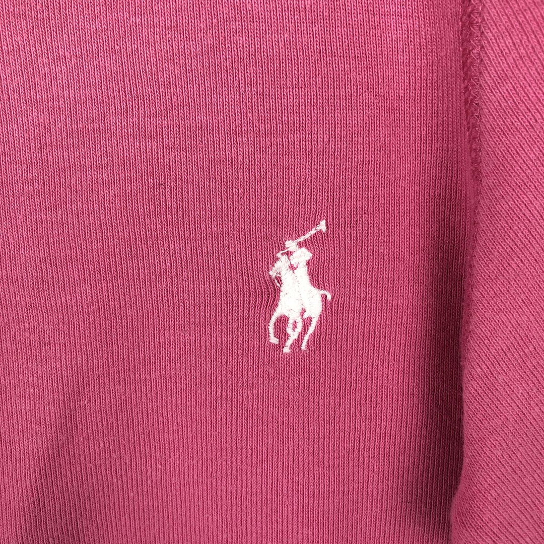 Ralph Lauren RALPH LAUREN SPORT long-sleeved T-shirt, women's size M cotton pink type Vintage Second Hand