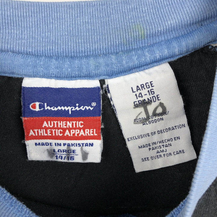 Champion AUTHENTIC ATHLETIC APPAREL Long-Sleeve T-Shirt (Women's Size M) - 2000s cotton black type Vintage Second Hand