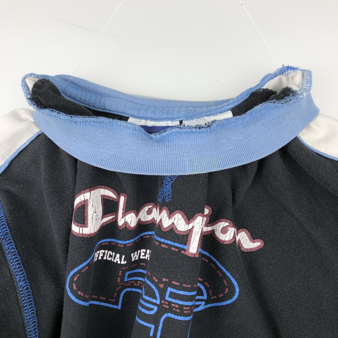 Champion AUTHENTIC ATHLETIC APPAREL Long-Sleeve T-Shirt (Women's Size M) - 2000s cotton black type Vintage Second Hand