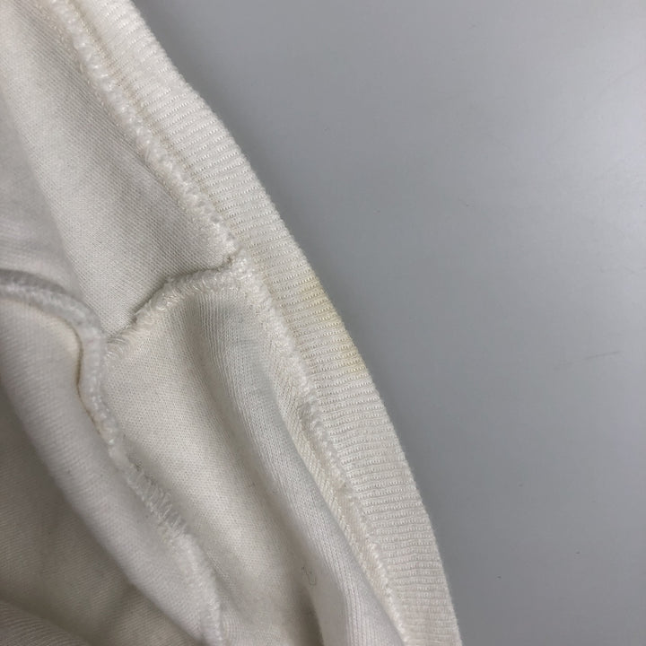 2000'S Harley-Davidson Fire Pattern Eagle Print Motorcycle 3/4 Sleeve V-Neck Long T-Shirt (Women's Size M) cotton white type Vintage Second Hand