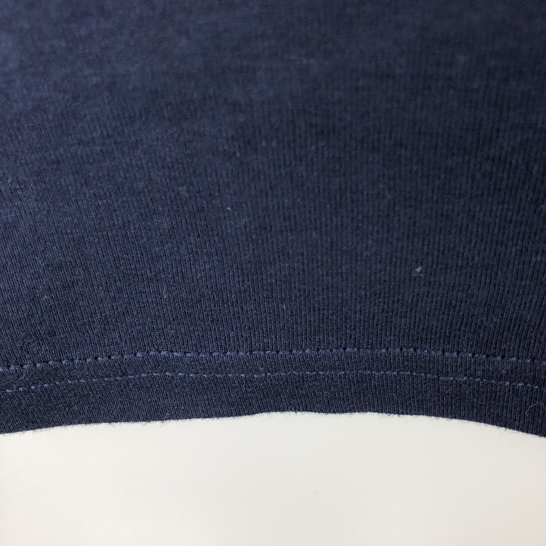 2000'S Harley-Davidson Long-Sleeve T-Shirt, Made in USA, Women's Size L (approx.), Motorcycle cotton navy blue type Vintage Second Hand