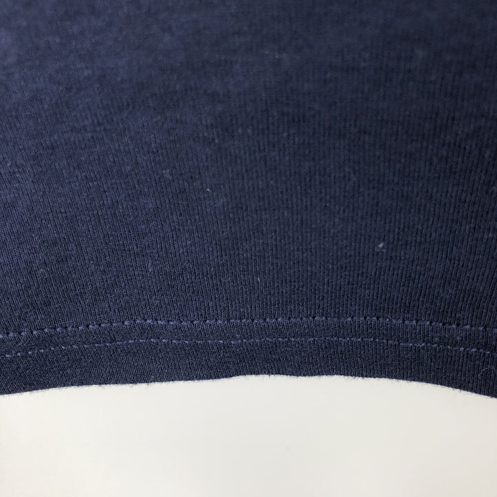 2000'S Harley-Davidson Long-Sleeve T-Shirt, Made in USA, Women's Size L (approx.), Motorcycle cotton navy blue type Vintage Second Hand